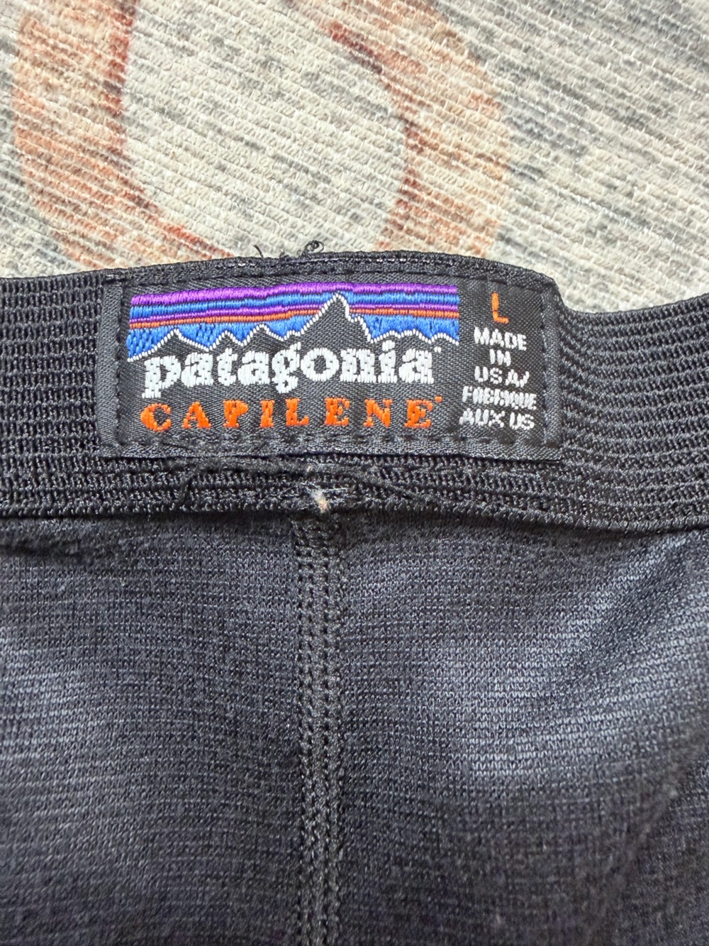 Patagonia Capilene Black Thermal Base Layer Pant - Picture 2 of 4